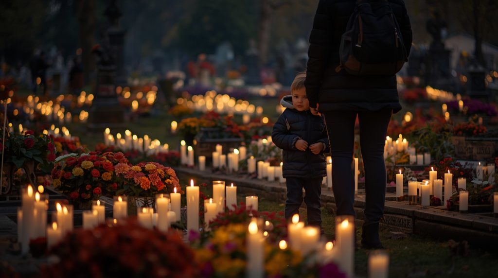 Święto zmarłych oczami dziecka