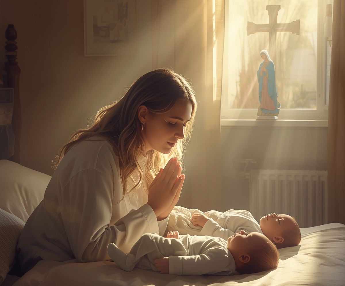 Modlitwa za bliźniaki w katolickiej rodzinie